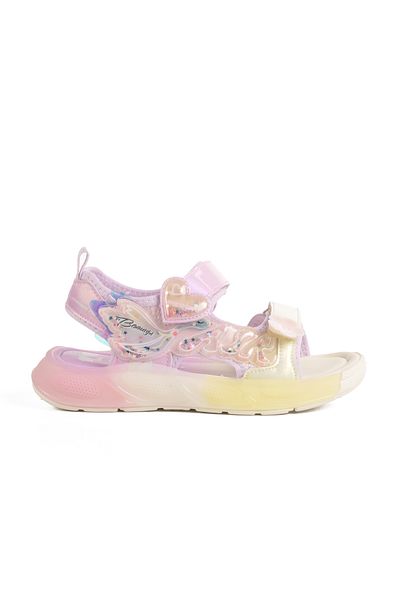 pepino Lilac Velcro Anatomical Lightweight Girls Sandals 1946 F