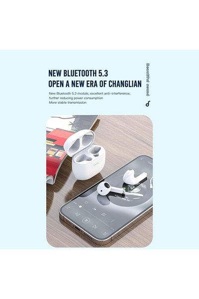 REDz Accessories Căști wireless, Xo-x22, Bt5.3, Tws, capacitate 250 mAh, autonomie baterie 4 ore, alb
