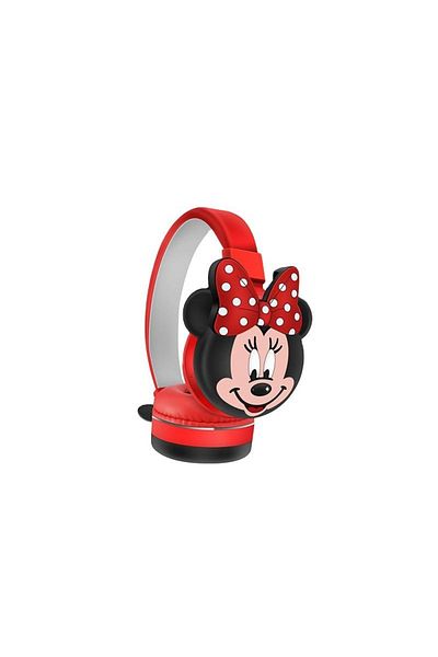 Generic Kids Wireless Bluetooth Headset AH806L( Red) | Foldable, Safe Volume, Fun Design, Lightweight