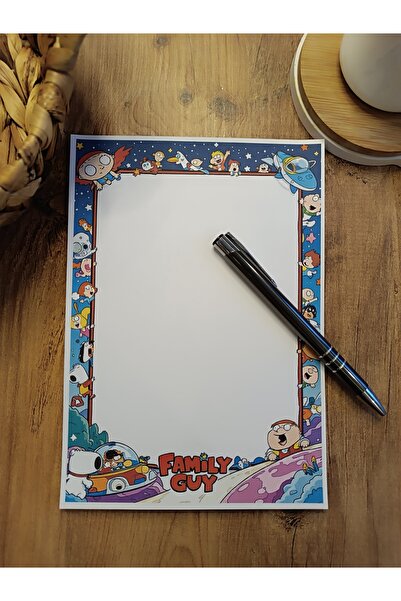 ÖZEL TASARIM ÇİZGİ FİLM KARAKTERLERİ TEMALI NOTEPAD