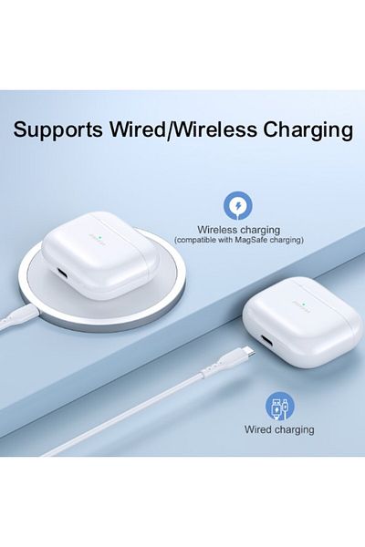 REDz Accessories Căști wireless Joyroom Jr-t03s Plus, capacitate 320 mAh, autonomie baterie 24h, alb