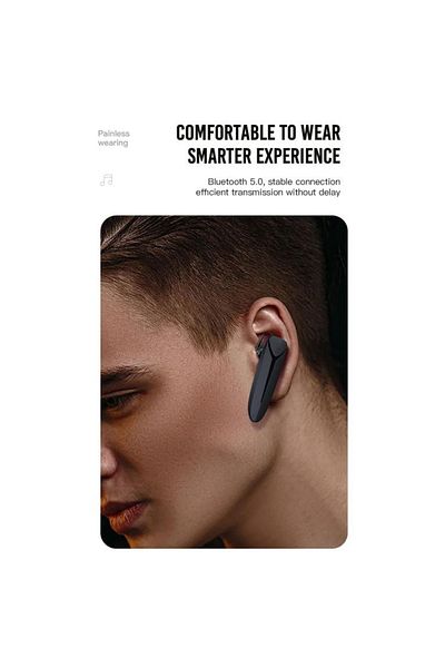 REDz Accessories Căști Bluetooth Xo-be20, microfon și buton, capacitate 150 mAh, 10 ore de utilizare, negru