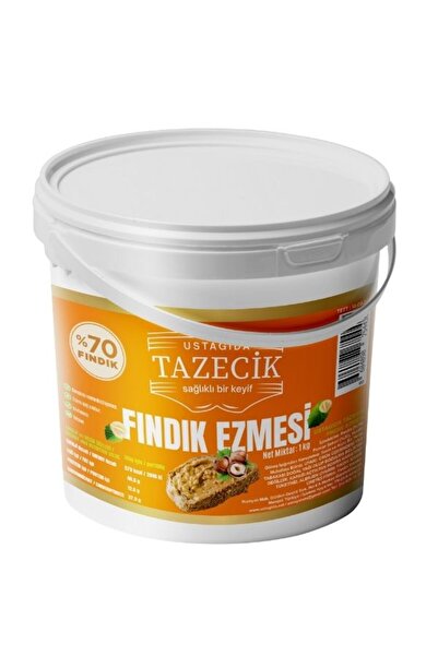 UstaGıdam Ustagıda Tazecik Fındık Ezmesi 1000 Gram Glütensiz - Vegan
