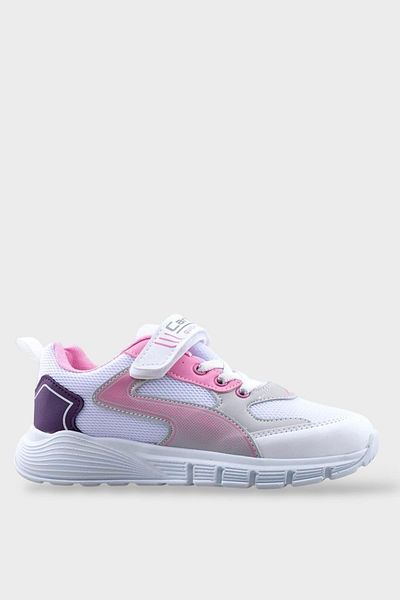 Liger Children's Velcro Smart Lacing Sports Shoes White - Pink