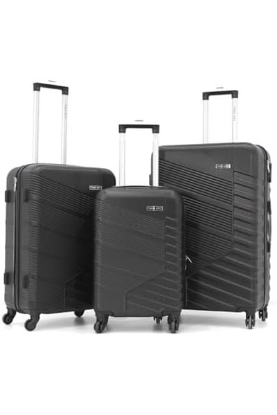 Take Off Unisex 3 Piece Hard Trolley Bag-28-225/3tr-grey L 28-m 24-s 20 Fits All. (SET OF 3)
