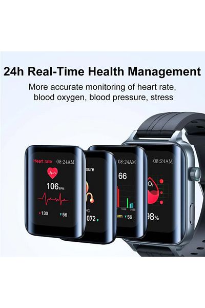 REDz Accessories Joyroom JR-FT6 Smartwatch, Receive Calls, 300mAh, 1.85" Screen, Multiple Apps, Black