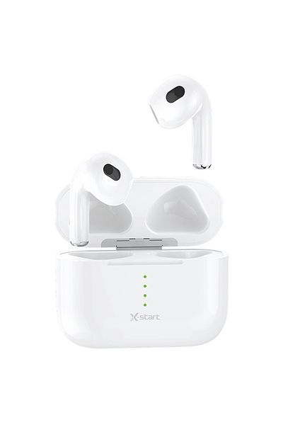 REDz Accessories Căști Bluetooth, X-start Ly070, autonomie baterie 5 ore, baterie 300 mAh, microfon, alb
