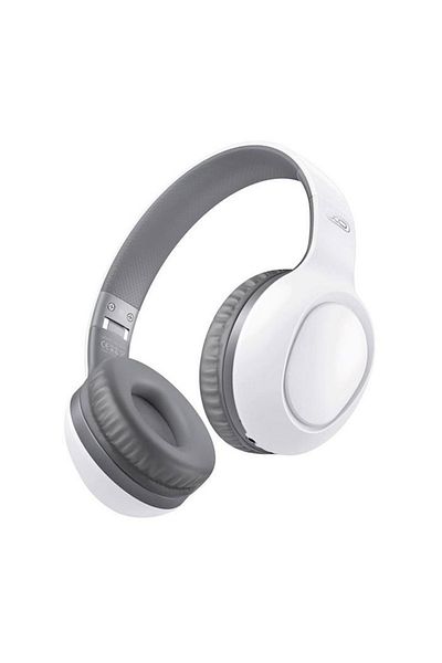 REDz Accessories XO-BE35 Wireless Headphones, 200mAh Capacity, BT 5.2, Over-Ear, 15 Hours, Microphone, White