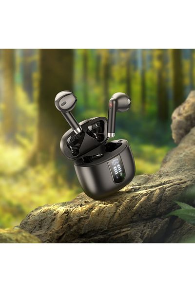 REDz Accessories Căști wireless Hoco Ew36, capacitate 400 mAh, Bluetooth 5.3 TWS, negre