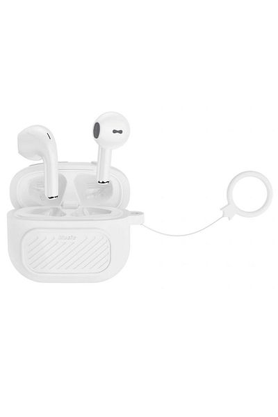 REDz Accessories Căști wireless cu husă inclusă, XO-X26, BT5.1, autonomie baterie 5 ore, alb