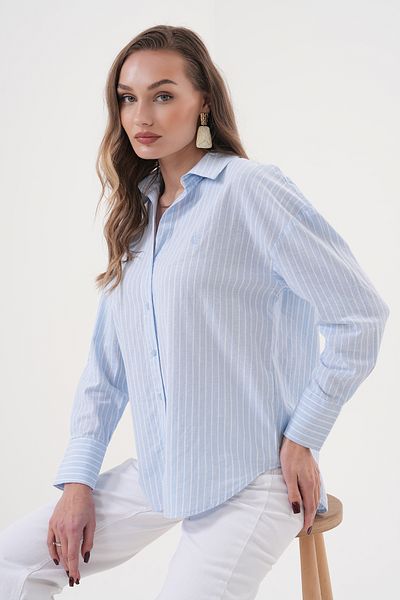 Catto Peak Shirt - Blue - Regular fit