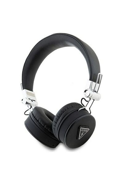 REDz Accessories Guess Wireless Headphones, Bluetooth, PU Textured Classic Round, Black