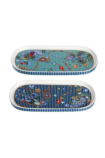 Lucky Art Chantelle Bone Baton 25cm Set of 2 Plates