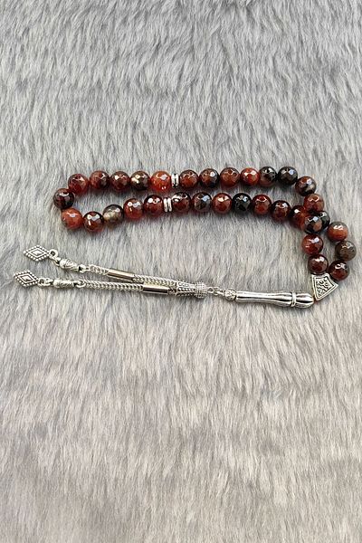Chavin 7 mm Agate Stone Natural Stone Rosary Ev99