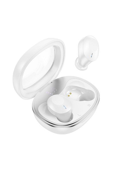 REDz Accessories Căști wireless EQ3 Smart Hoco, capacitate 300mAh, Bluetooth 5.3 TWS, albe