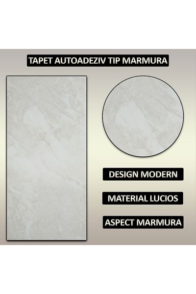 NEXTLY Set 30 X Tapet Autoadeziv Imitatie Marmura , Waterproof, Ajustabil, Adeziv Puternic, Usor
