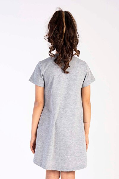 VİENETTA Girl's P.Supreme O Neck Short Sleeve Skirt Oval Tunic, 212627