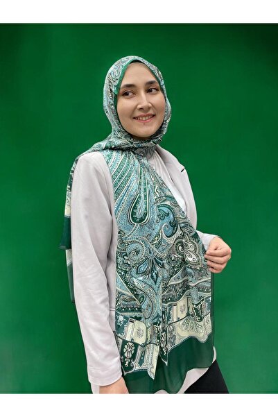 ARMANDA Ethnic Voile Shawl - Green - 4456-09