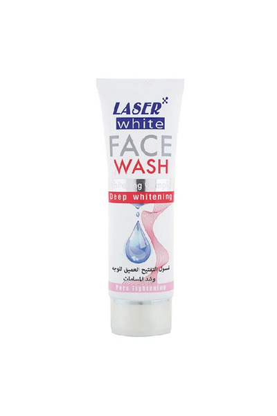 LASER WHITE Laser Face Wash -- Deep Whitening 100 ml --- ليزر غسول وجه 100 مل