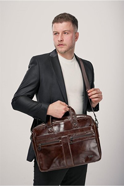 ÇÇS 71469 Χαρτοφύλακας από γνήσιο δέρμα