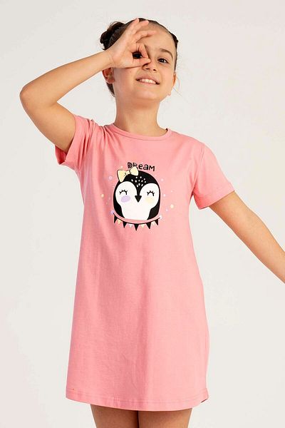 VİENETTA Cotton Girl's Short Sleeve Nightdress
,212664