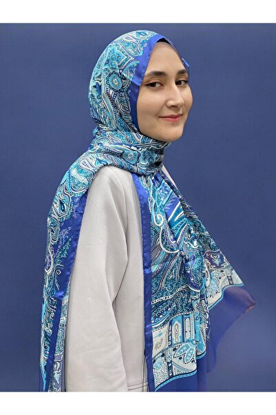 ARMANDA Ethnic Voile Shawl - Blue - 4456-10