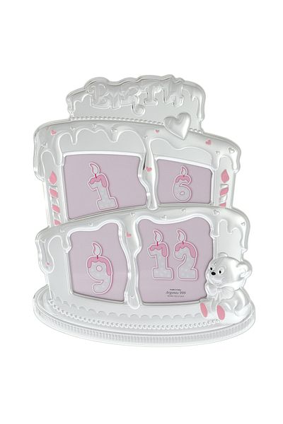 GiftExpress Musical photo frame first year girl 30cm