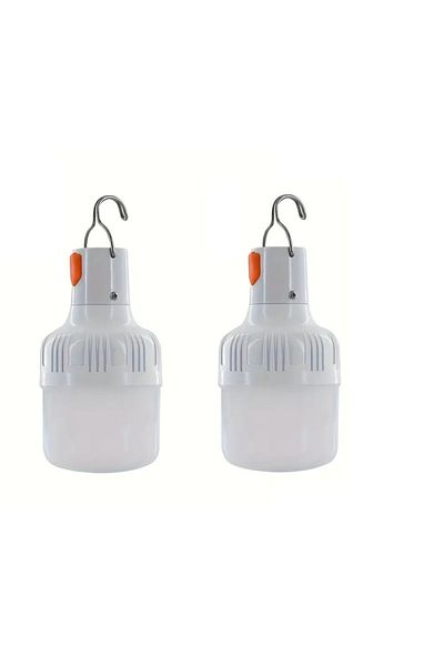Generic 2LED Portable Emergency Lantern4Camping,Travel,USB Output,Hanging Hook,Rechargeable 150 Lumens