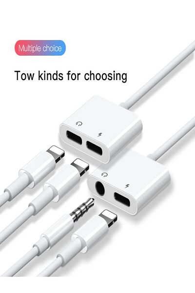 Joyroom Dual Lightning Audio Converter Adapter White
