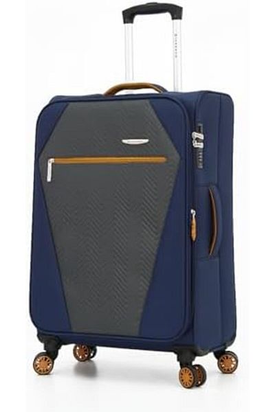 Giordano Double Spinner Soft Luggage Trolley Bags 25/1663470/3tr Navy