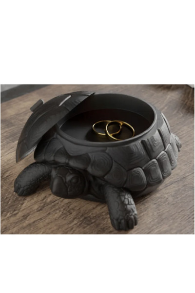 3DAKSESUAR Kaplumbağa Mücevher Kutusu