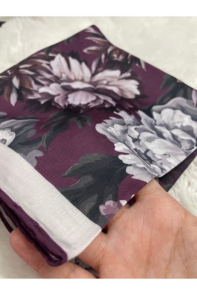 Bona Sera Crystal Flower Pattern Scarf