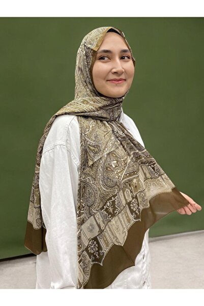 ARMANDA Ethnic Voile Shawl - Brown - 4456-05