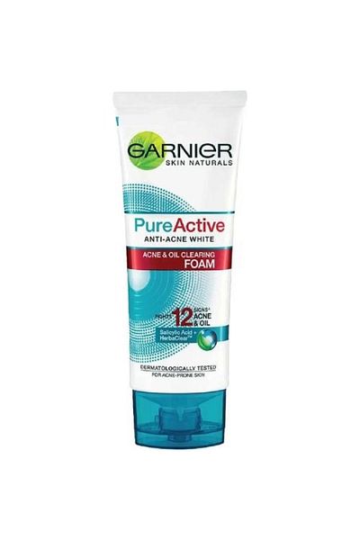 Garnier غسول وجه رغوي بيور اكتيف مضاد لحب الشباب من غارنييه 100 مل