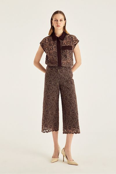 Naramaxx Capri Length Lace Trousers