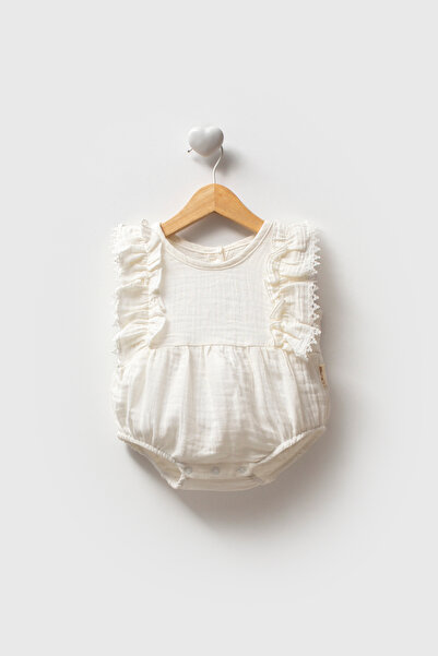 So Pearl MÜSLİN KUMAŞ AYLIK,SÜSLÜ,KIZ BEBEK ÇITÇITLI RUMPER