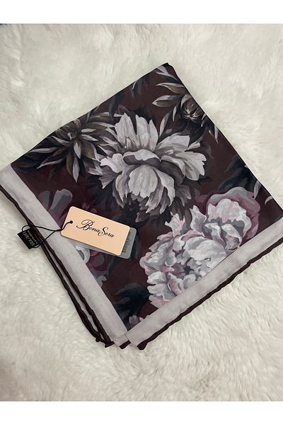 Bona Sera Crystal Flower Pattern Scarf