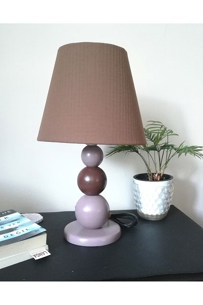 TEKAY AYDINLATMA Brown Wood Lampshade Bedroom Wood Lampshade