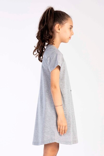 VİENETTA Girl's P.Supreme O Neck Short Sleeve Skirt Oval Tunic, 212627