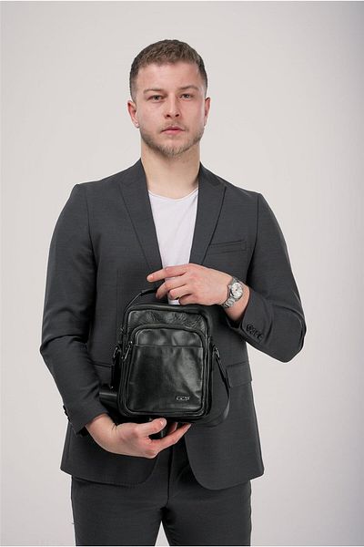 ÇÇS ÇÇS 31591 Geantă de agățat din piele naturală