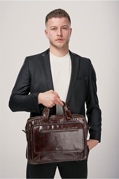 ÇÇS 71473 Χαρτοφύλακας από γνήσιο δέρμα