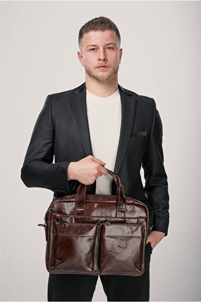 ÇÇS 71472 Χαρτοφύλακας από γνήσιο δέρμα