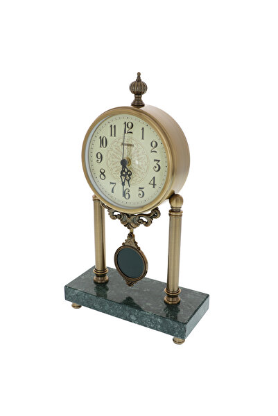 GiftExpress High Class green marble pendulum clock