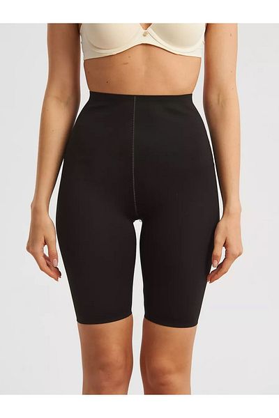MİSTİRİK Model Anoky - Corset negru tăiat cu laser cu întărire ușoară