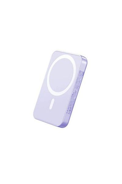 REDz Accessories Remax External Battery, MagSafe, 10,000mAh, Wireless Charging, Fast Charge, 15W, Purple