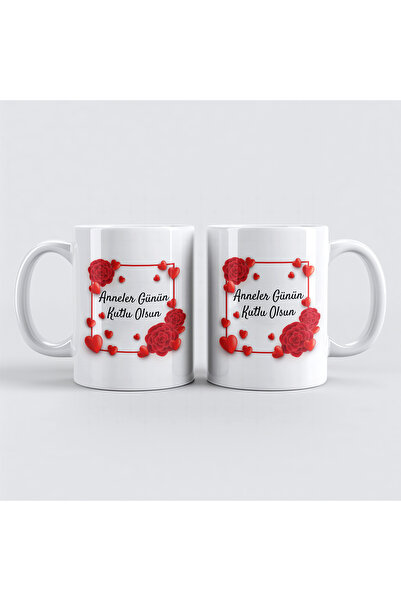 By Gift Anneler Günü İçin Kişiye Özel Porselen Kupa Bardak - BY-KP-0000254