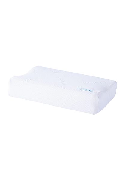 BACK COMFORT ViroClean Contour Pillow | Antiviral Memory Foam Neck Support Pillow for Healthy Sleep