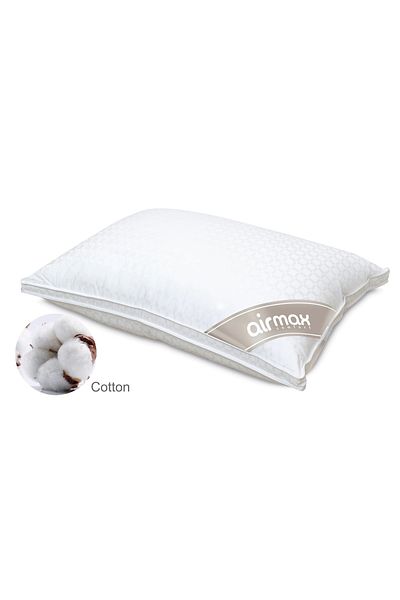 BACK COMFORT Airmax Cotton Pillow 50×70 – Bamboo Cover – Hypoallergenic Neck Support Pillow