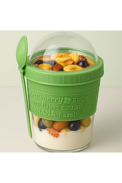 Titiz Take'n Go Fruity Yogurt Container with Lid and Spoon