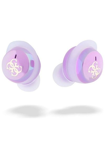 REDz Accessories Guess wireless headphones, Bluetooth TWS, Mini Iridescent Logo 4G, Purple